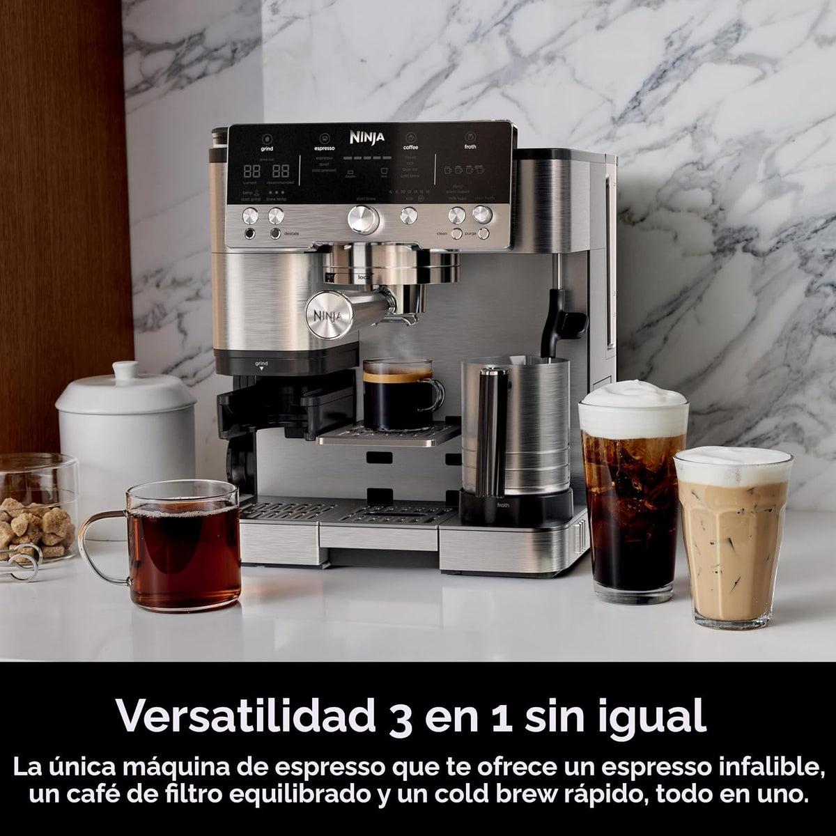 Ninja R-ES601 Luxe Café Premier Series - Máquina de café expreso, c...