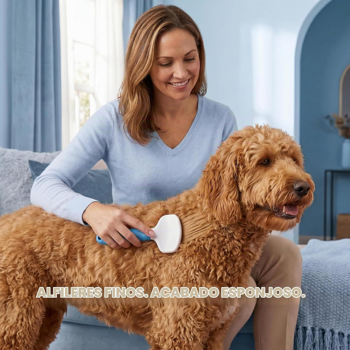 Poodle Pet Slicker Brush \u2013 Para perros, gatos y conejos \u2013...