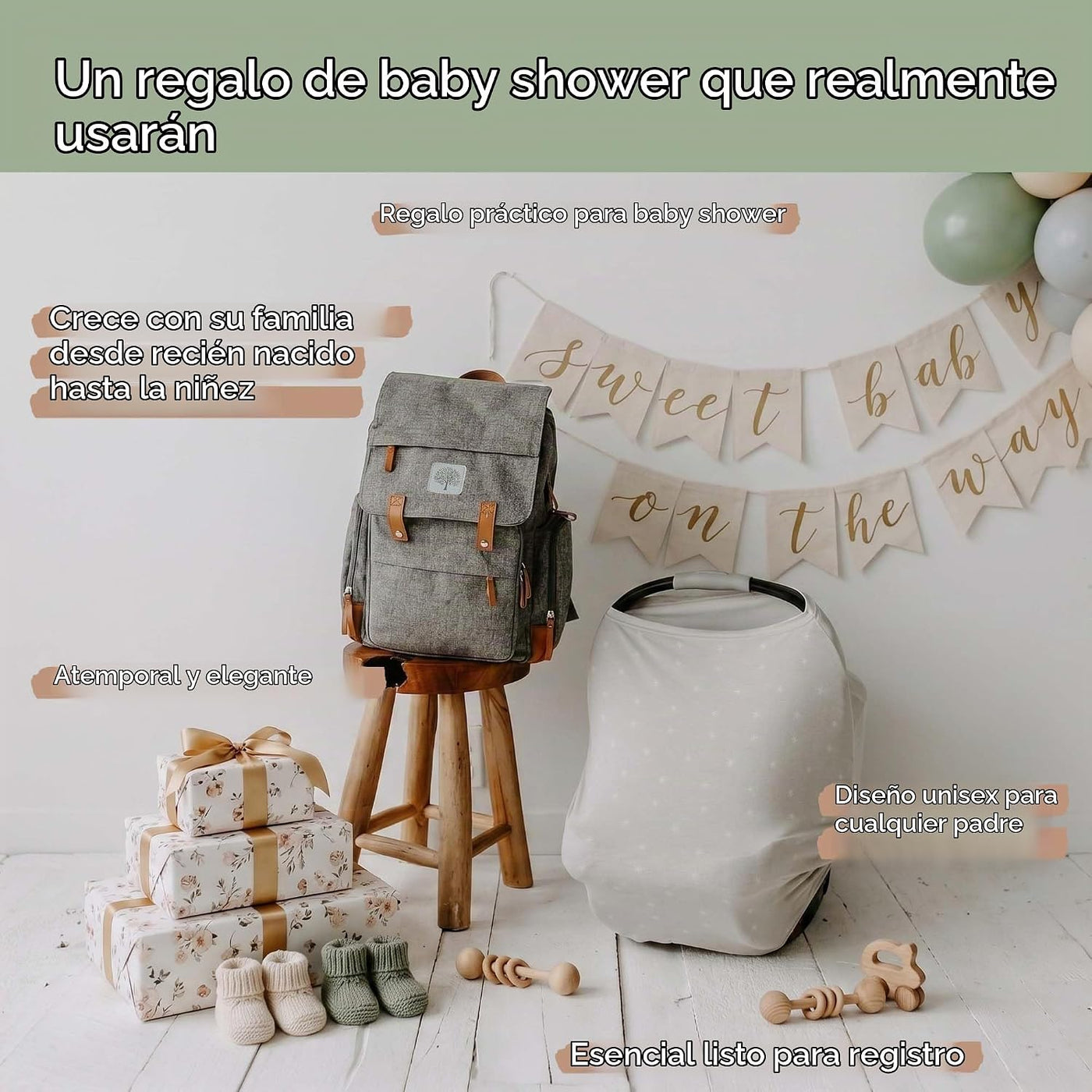 Parker Baby Co. Mochila para pañales - Bolsa de pañales grande con...