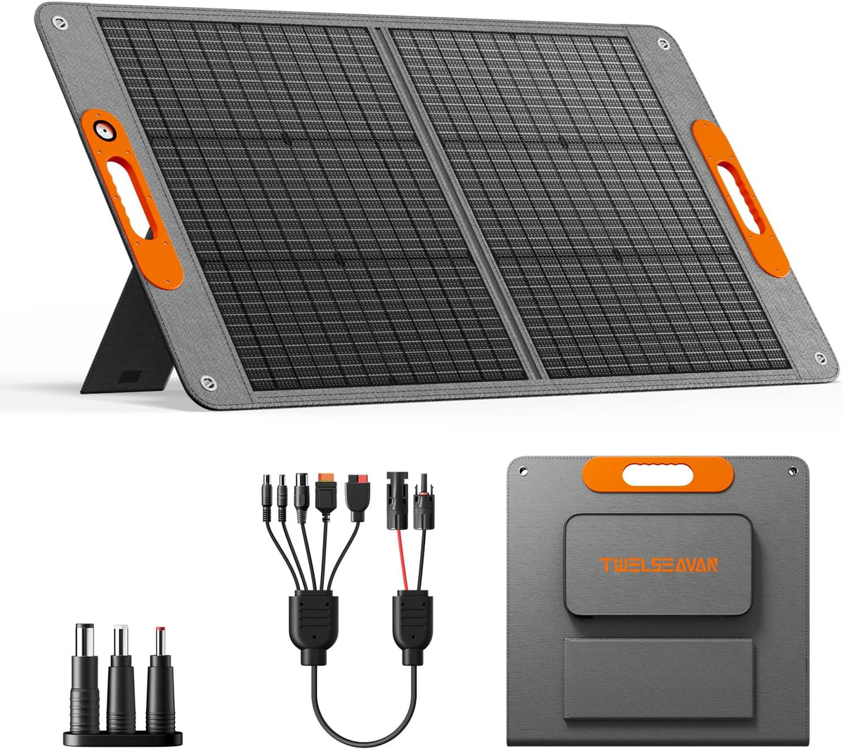 Panel solar portátil de 100 W para estación de energía, cargador de...
