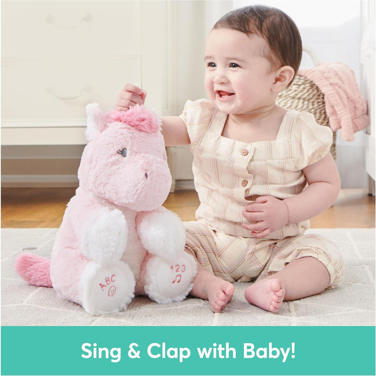 GUND Baby Alora The Unicorn - Juguete sensorial animado de peluche,...