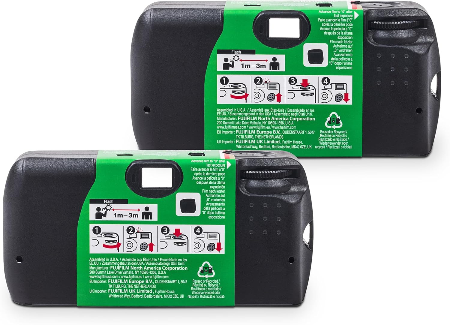 Fujifilm QuickSnap Flash 400 - Cámara de uso único, paquete de 2