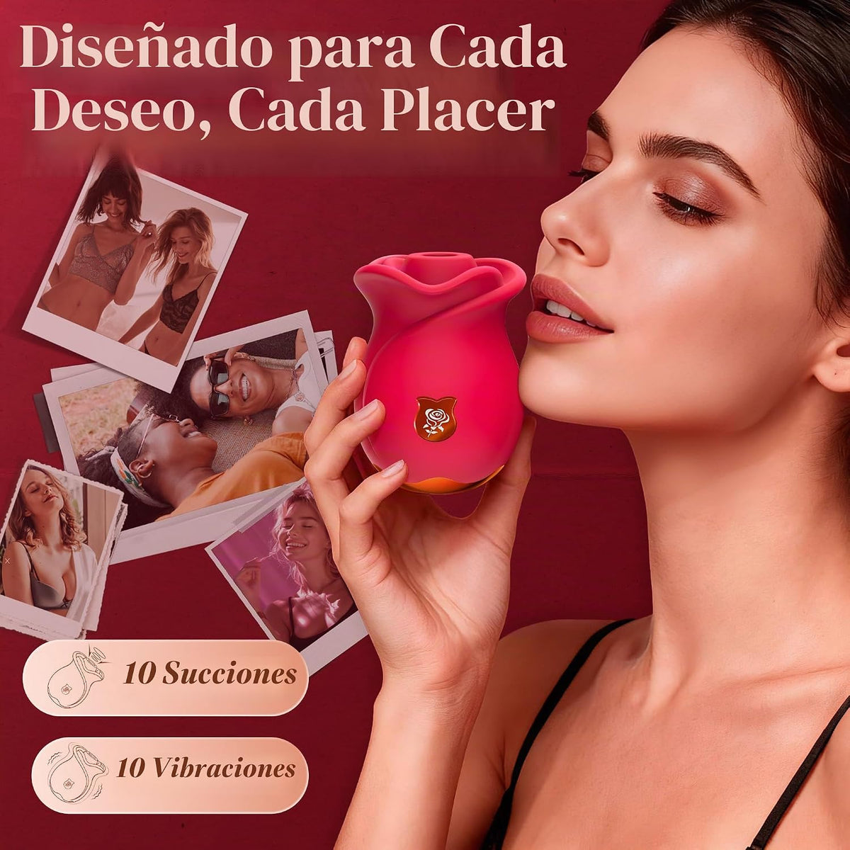 MOOLIGIRL Rose Toy - Vibrador de juguetes sexuales para mujeres, ju...