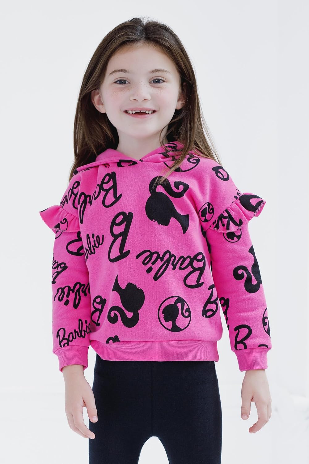 Conjunto de sudadera con capucha de forro polar y leggings para niñ...