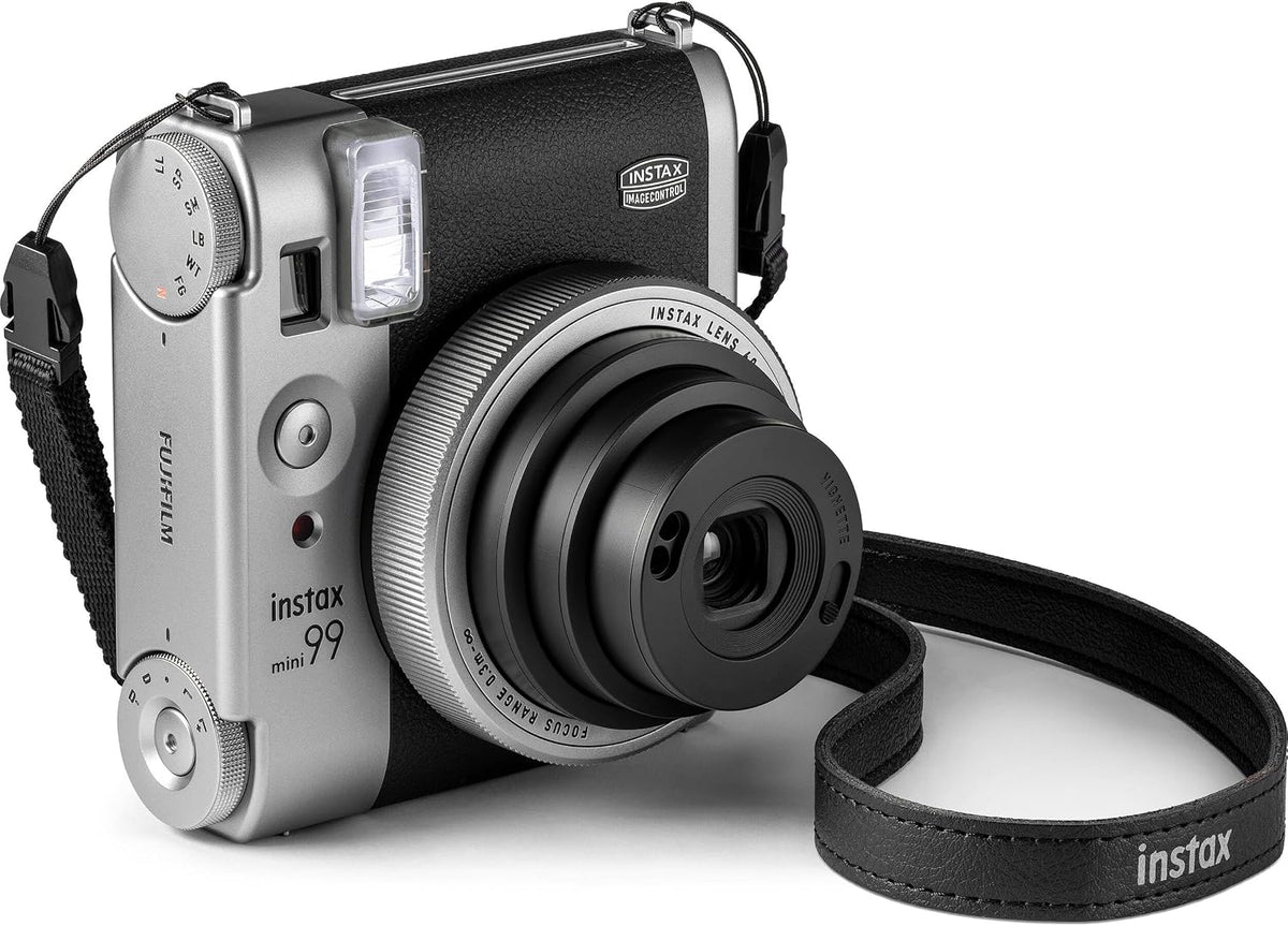 Fujifilm Cámara Instax Mini 99 de película instantánea plateada + 6...