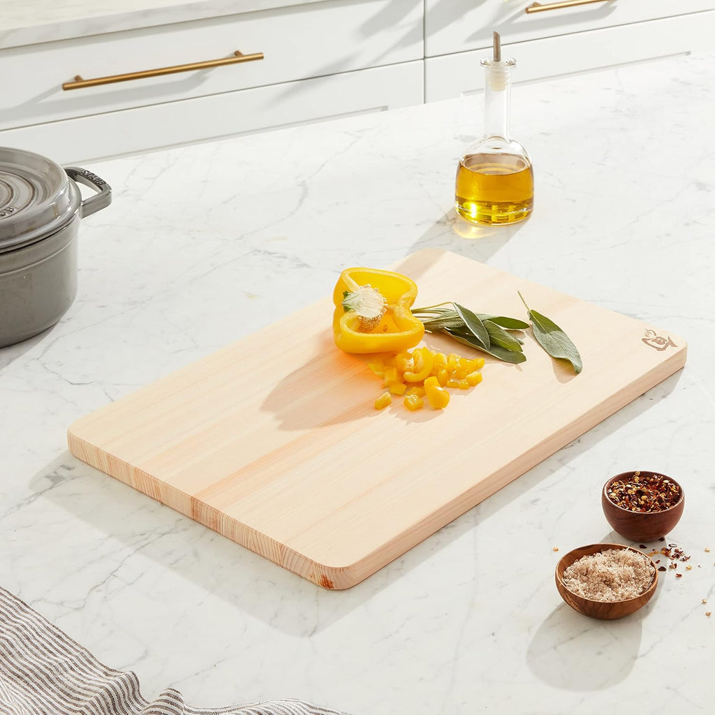 Shun Cutlery - Tabla de cortar grande Hinoki, 17.75" x 11.75...
