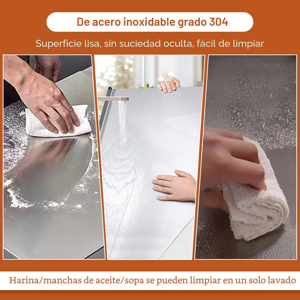 Tablas de cortar de acero inoxidable para cocina, tablas de cortar...