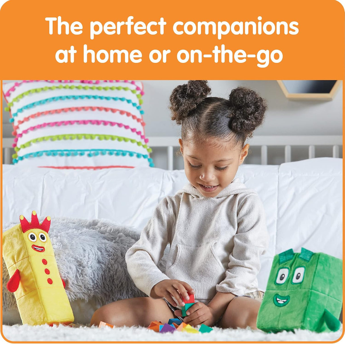 hand2mind Numberblocks Tres y Cuatro Compañeros Juguetones, Juguete...