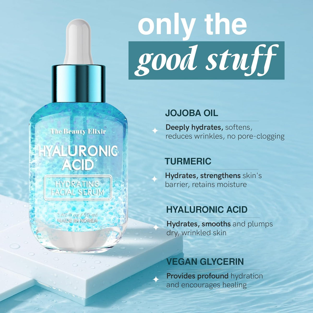 The Beauty Elixir Suero de Ácido Hialurónico para el Rostro - Ultra...