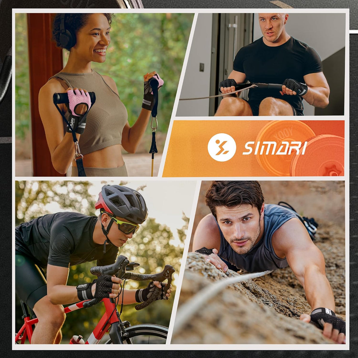 SIMARI Guantes de entrenamiento transpirables para hombres y mujere...