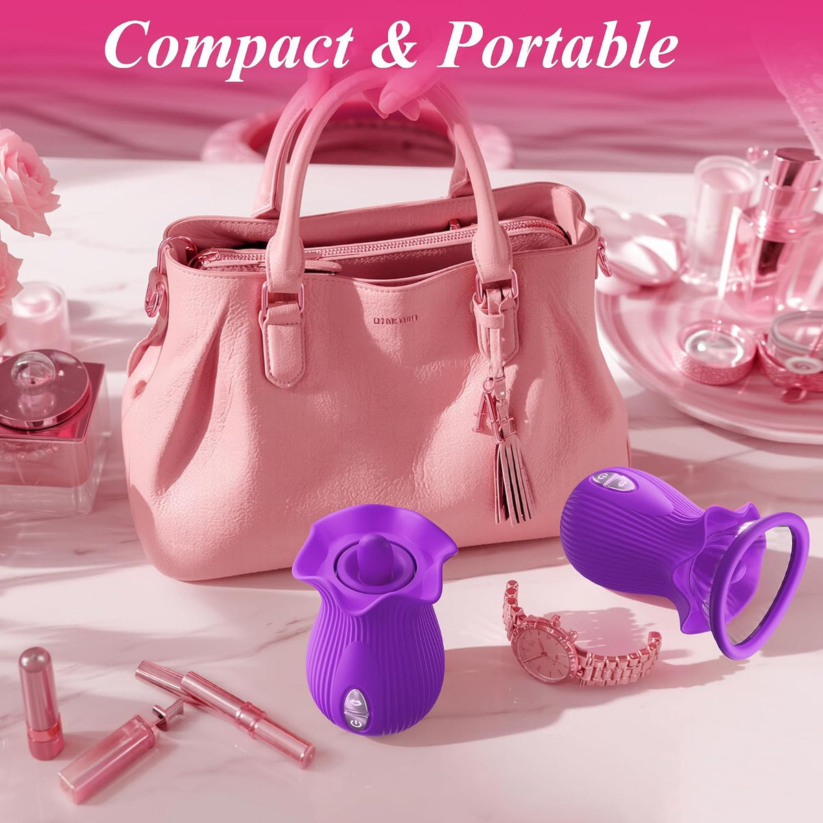 Juguete vibrador de rosa para mujer, juguetes sexuales AI Sync con...
