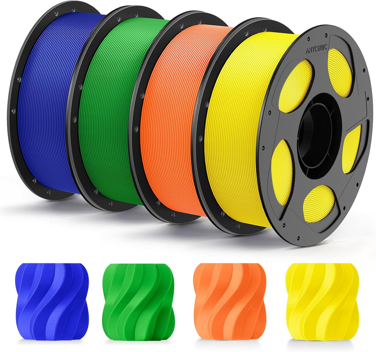 ANYCUBIC - Filamento para impresora 3D PLA+ de 0.07 in, 8.8 lbs, mu...