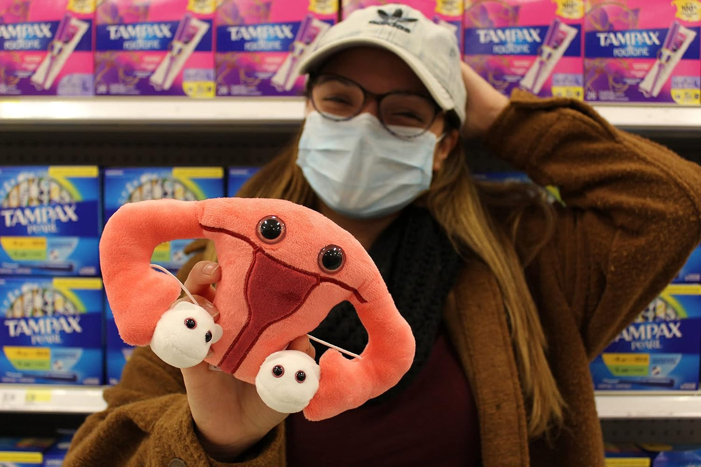GIANT MICROBES Juguete de peluche de útero, regalos de histerectomí...