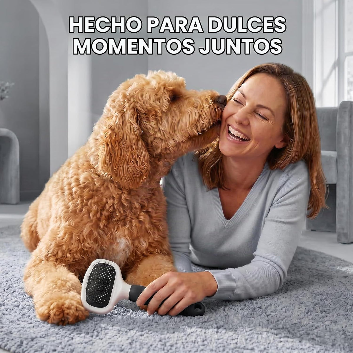 Poodle Pet Slicker Brush \u2013 Para perros, gatos y conejos \u2013...