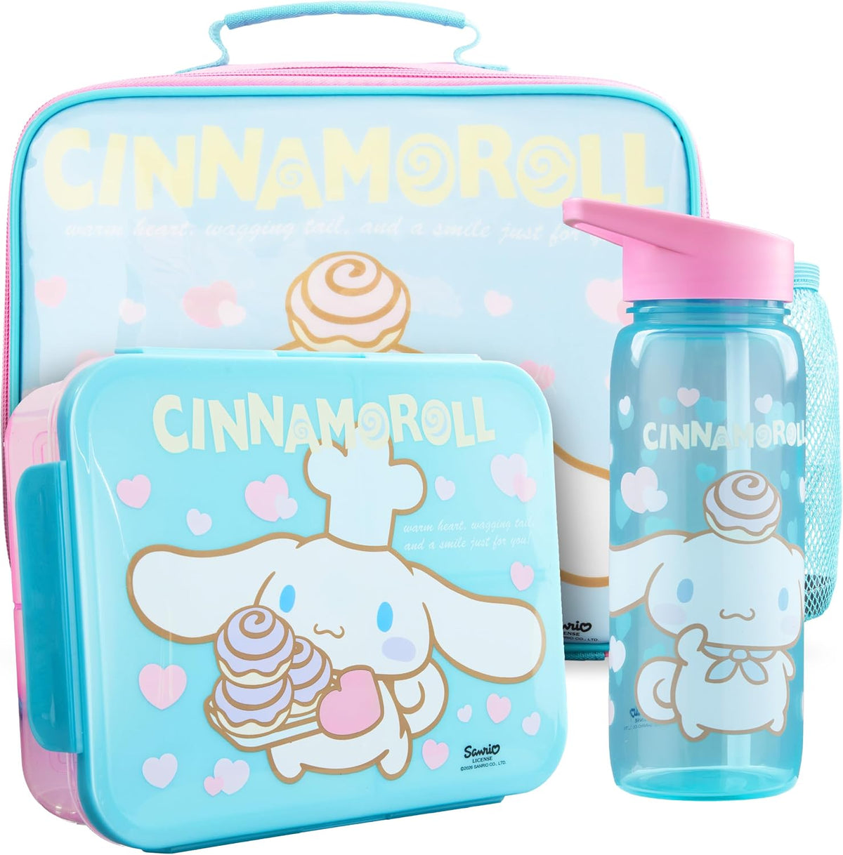 Get Trend Cinnamoroll Bolsa de almuerzo para niñas, caja Bento y bo...