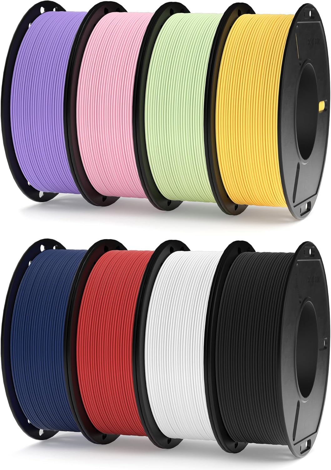 ELEGOO Paquete de filamento de impresora 3D PLA mate de 0.07 in, 8...