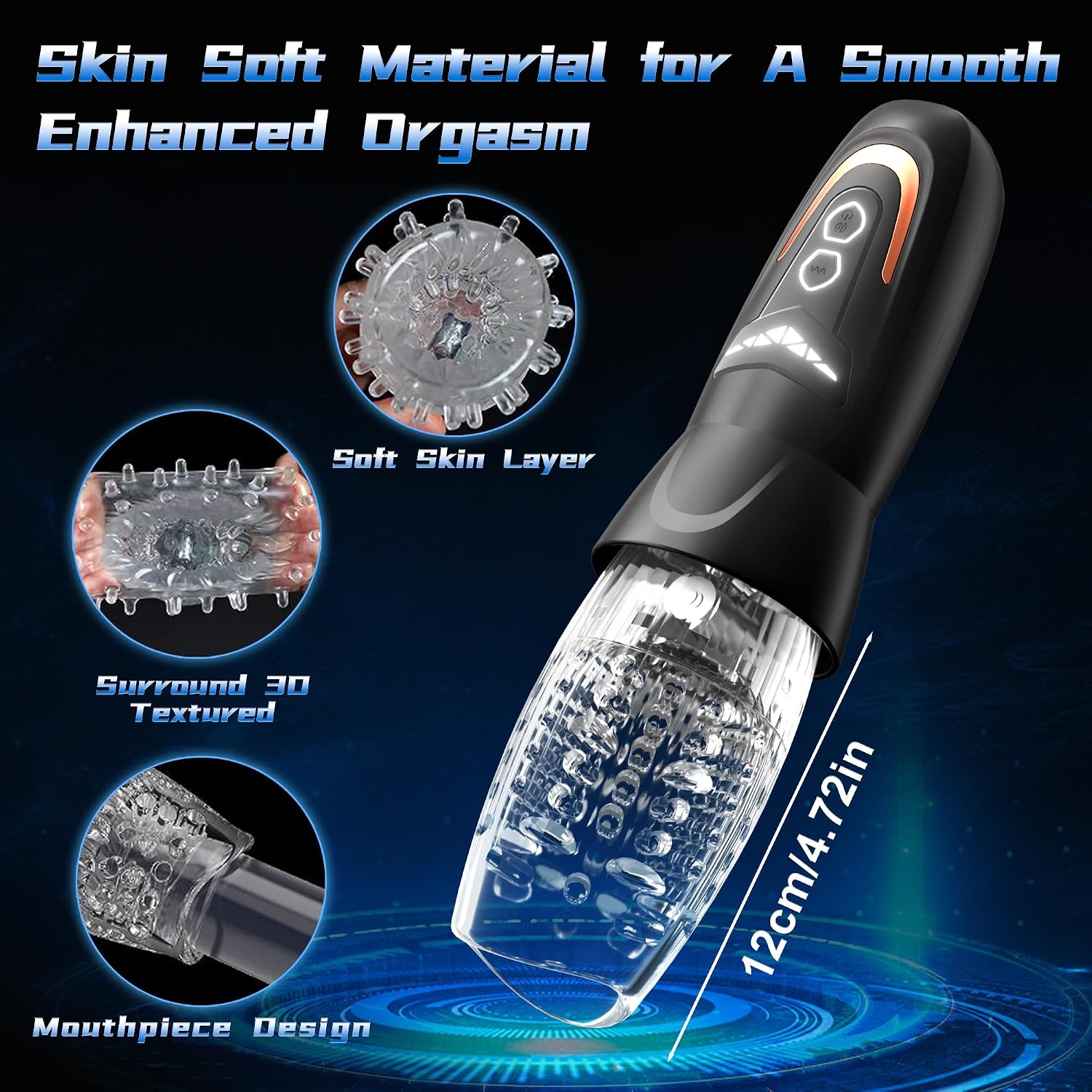 Lumodia Juguetes sexuales para hombres, masturbador masculino autom...
