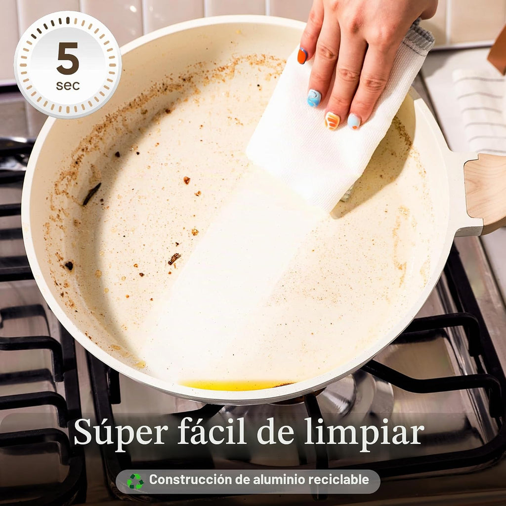 CAROTE - Juego de ollas y sartenes, juegos de utensilios de cocina...