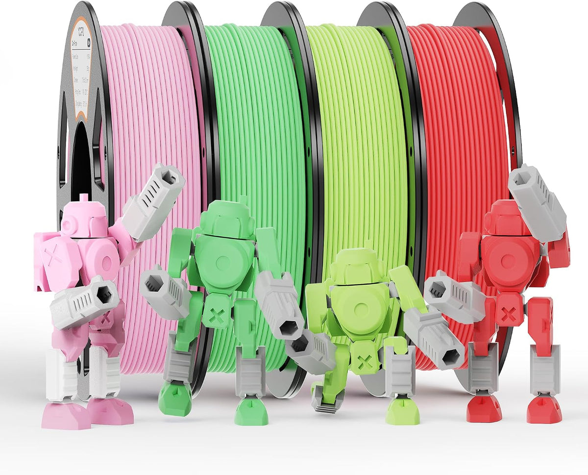 YOOPAI Filamento mate PLA+ de 0.069 pulgadas, paquete de colores in...