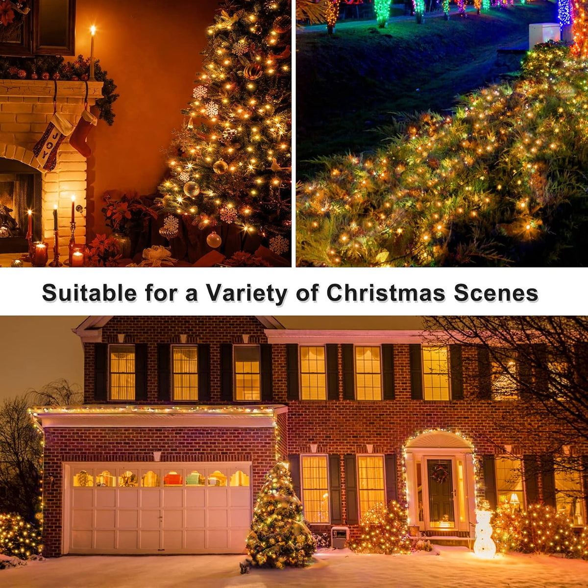 BlcTec Luces de Navidad, 800 luces LED para árbol de Navidad de 272...