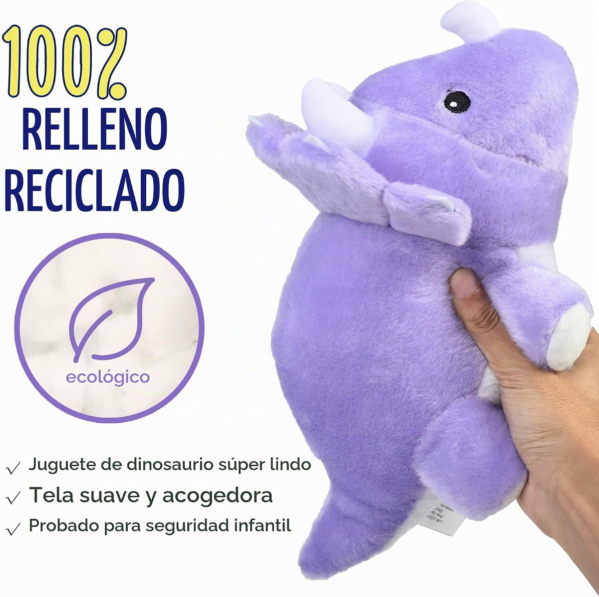 BenBen Animal de peluche de dinosaurio, juguetes de peluche de dino...
