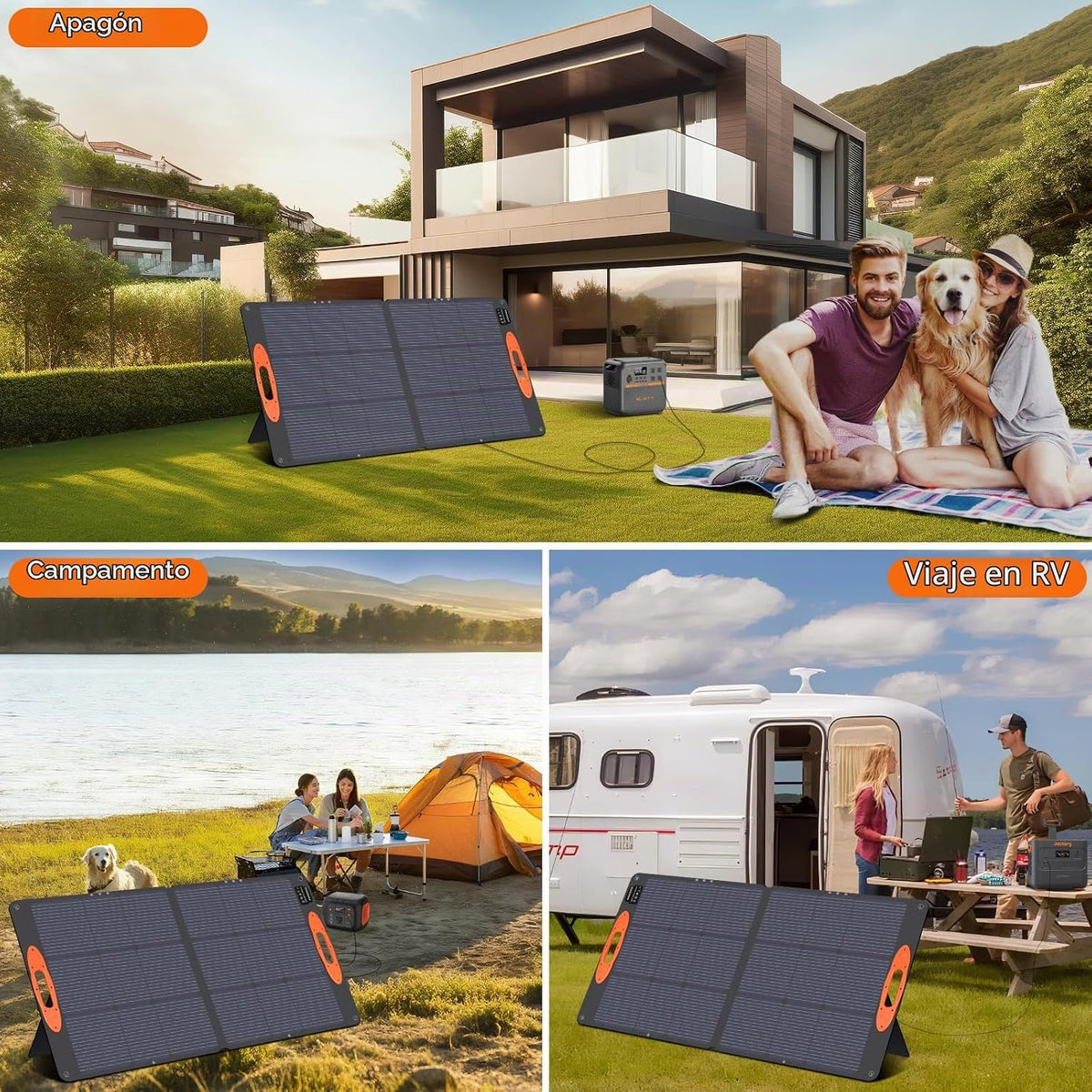 SOKIOVOLA - Panel solar portátil tipo N 16BB 110W para EF\/Jackery\...