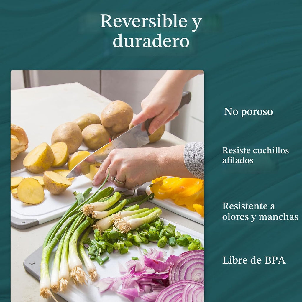 Tablas de cortar para cocina, tabla de cortar sin BPA, diferentes t...