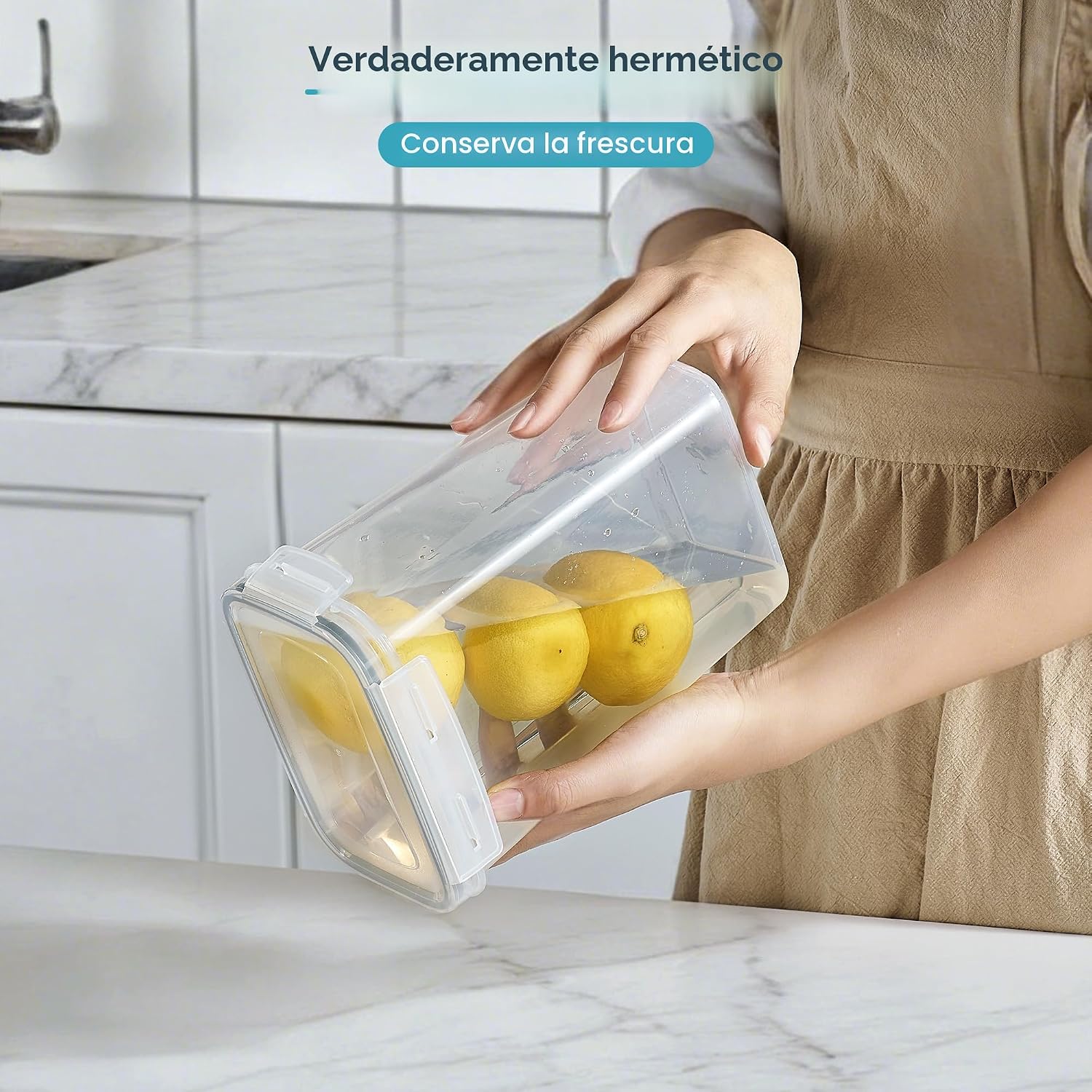 Vtopmart Recipientes herméticos para almacenamiento de alimentos co...