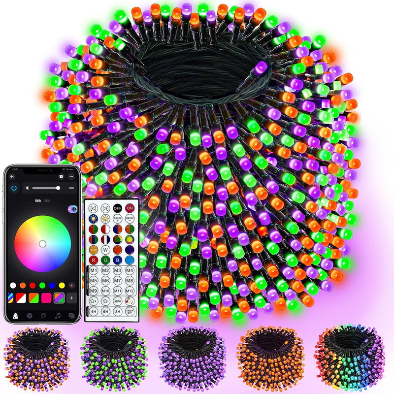 800LED Smart RGB Luces de cadena que cambian de color Aplicación de...