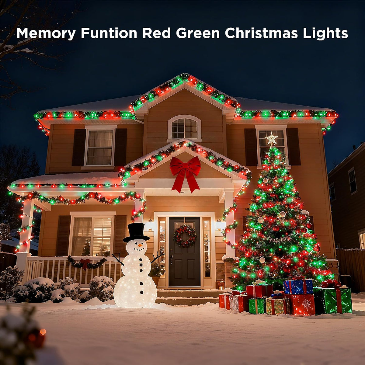 BlcTec Luces largas de Navidad para interiores y exteriores, 500 lu...