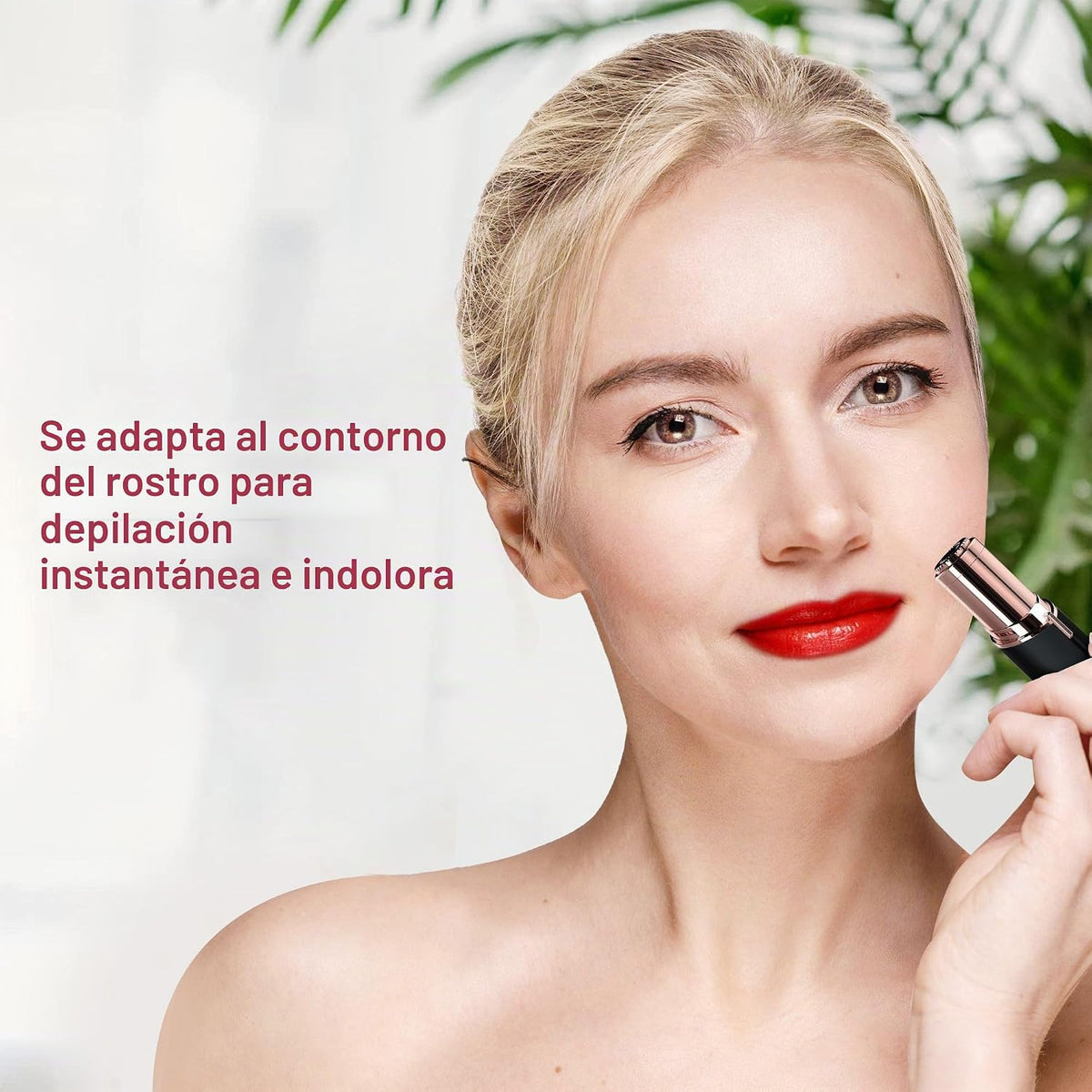 VISOFO Afeitadora facial para mujer, depilación facial, recortadora...