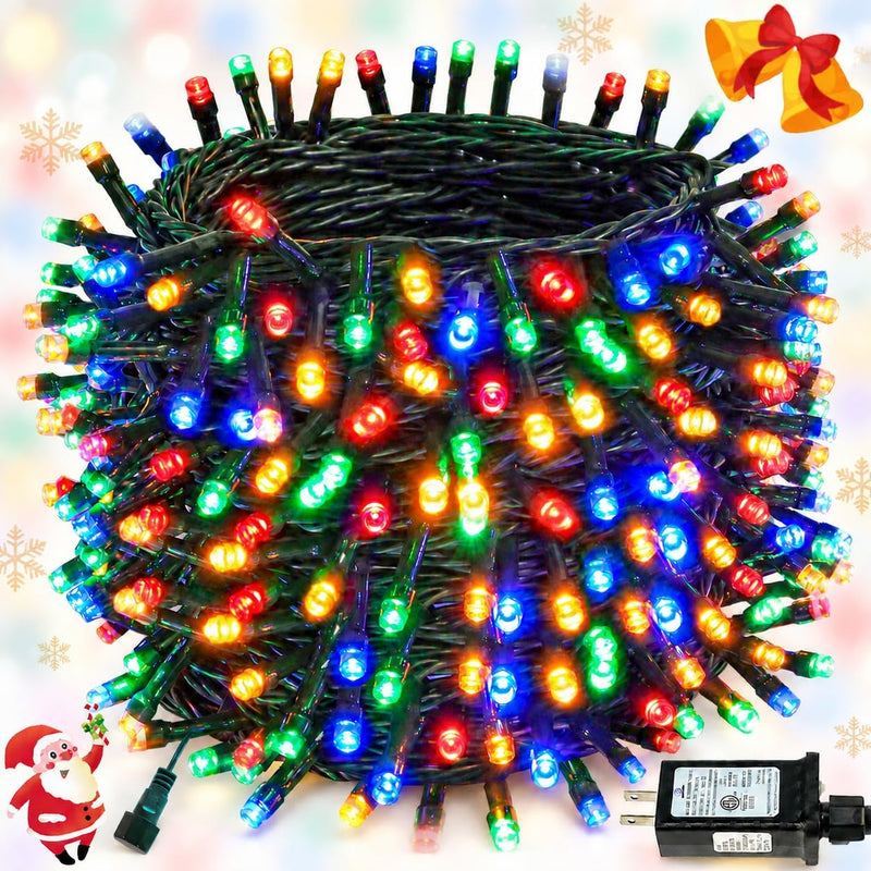Guirnalda de luces navideñas conectables de 88 pies y 240 LED para...