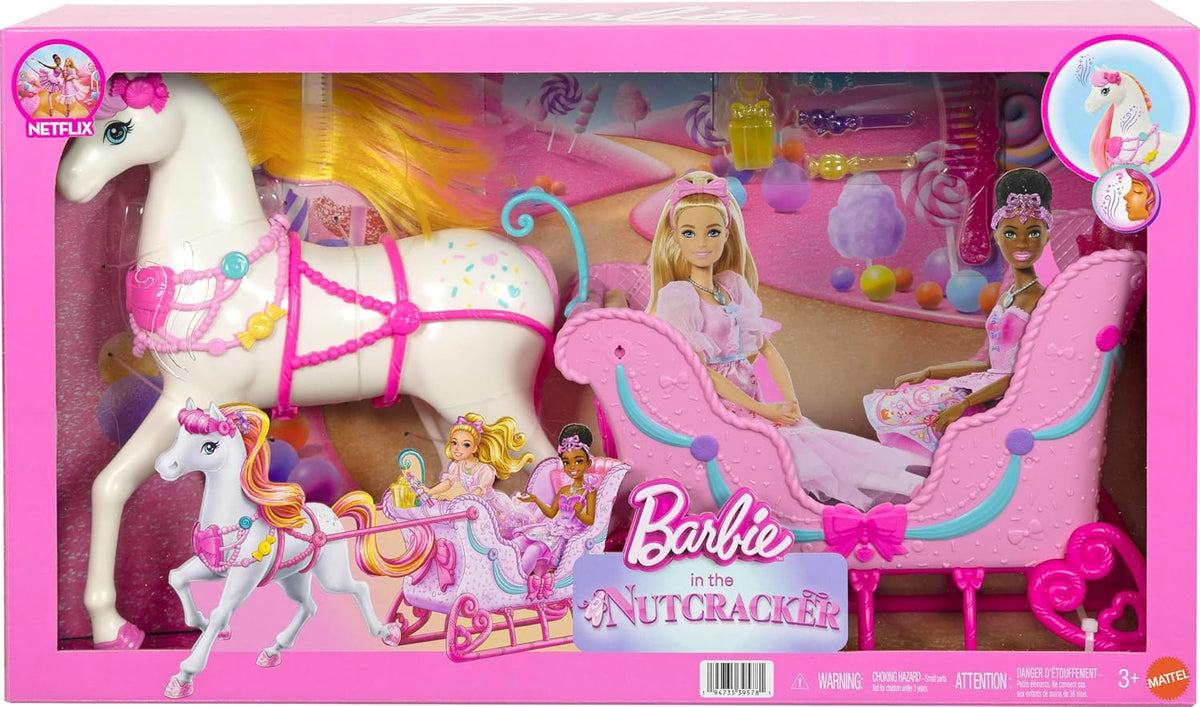 Barbie en el Cascanueces Tierra de Dulces Caballo y Trineo | Acceso...