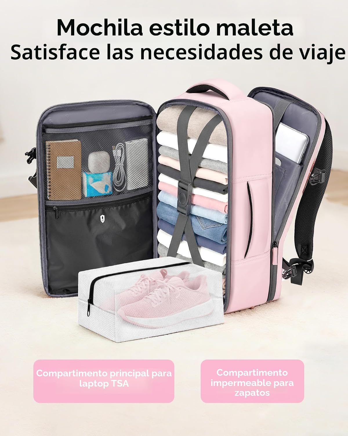 Taygeer Mochila de viaje para mujer, bolsa de artículos personales...