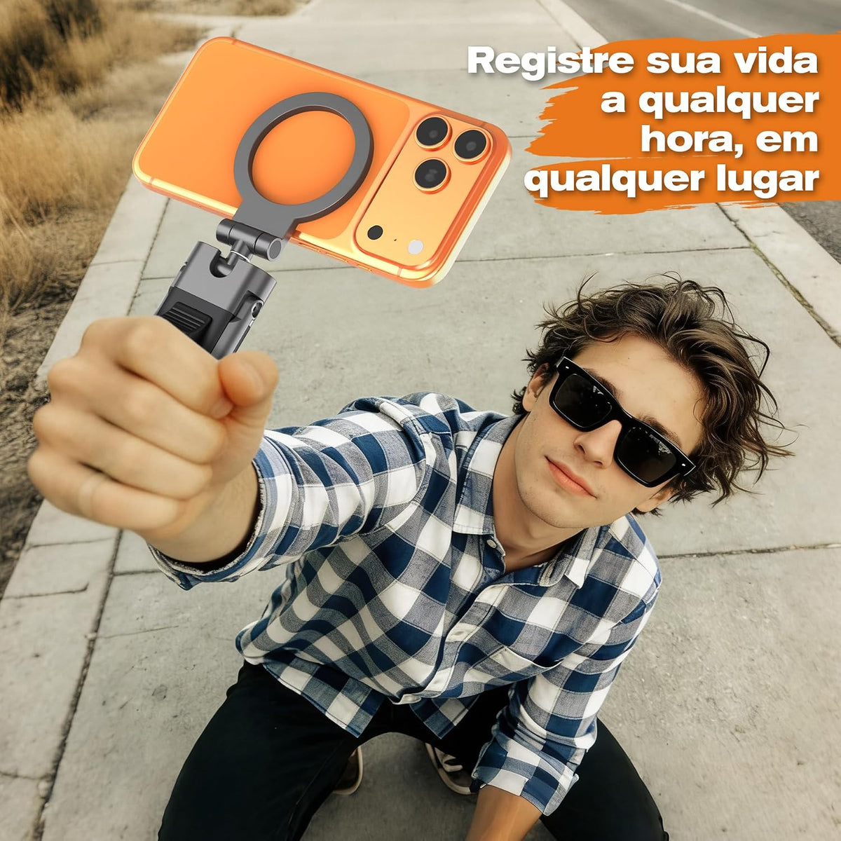 Soporte para teléfono de viaje, soporte para avión 2 en 1 y trípode...