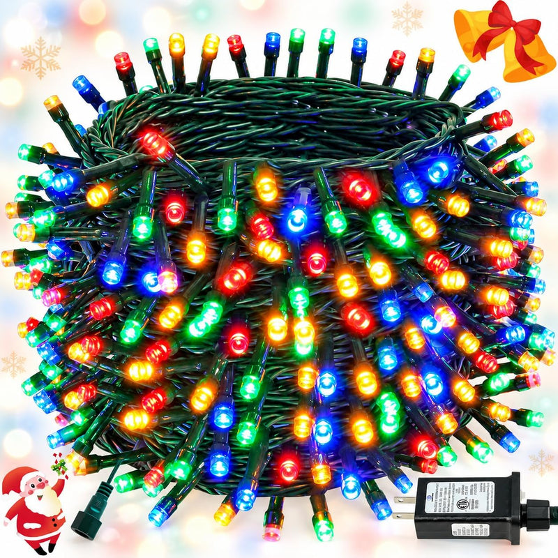 Tira de luces de Navidad conectables de 300 luces LED de 99 pies, 1...