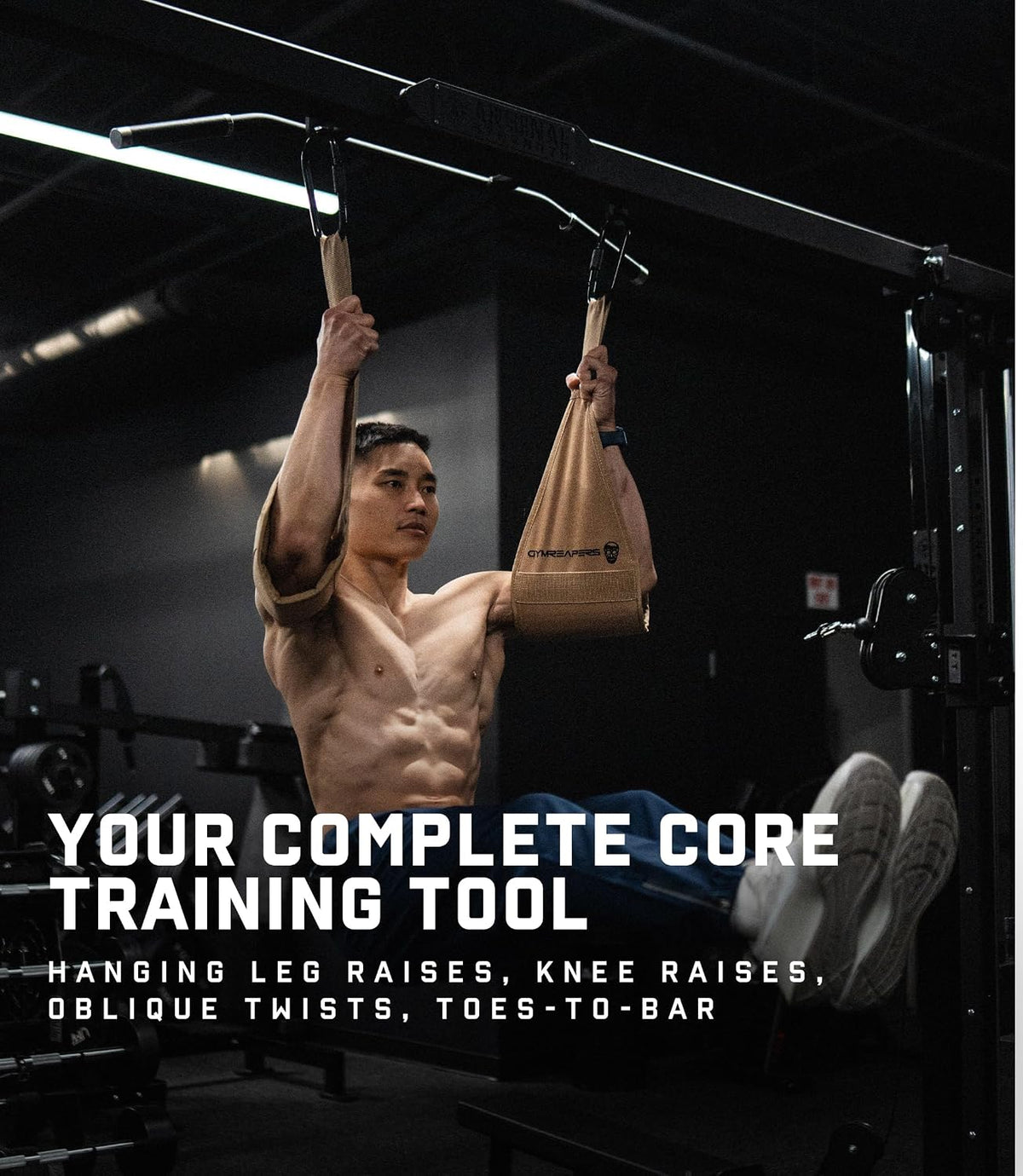 Gymreapers Correas Colgantes para Abdominales para Barra de Dominad...
