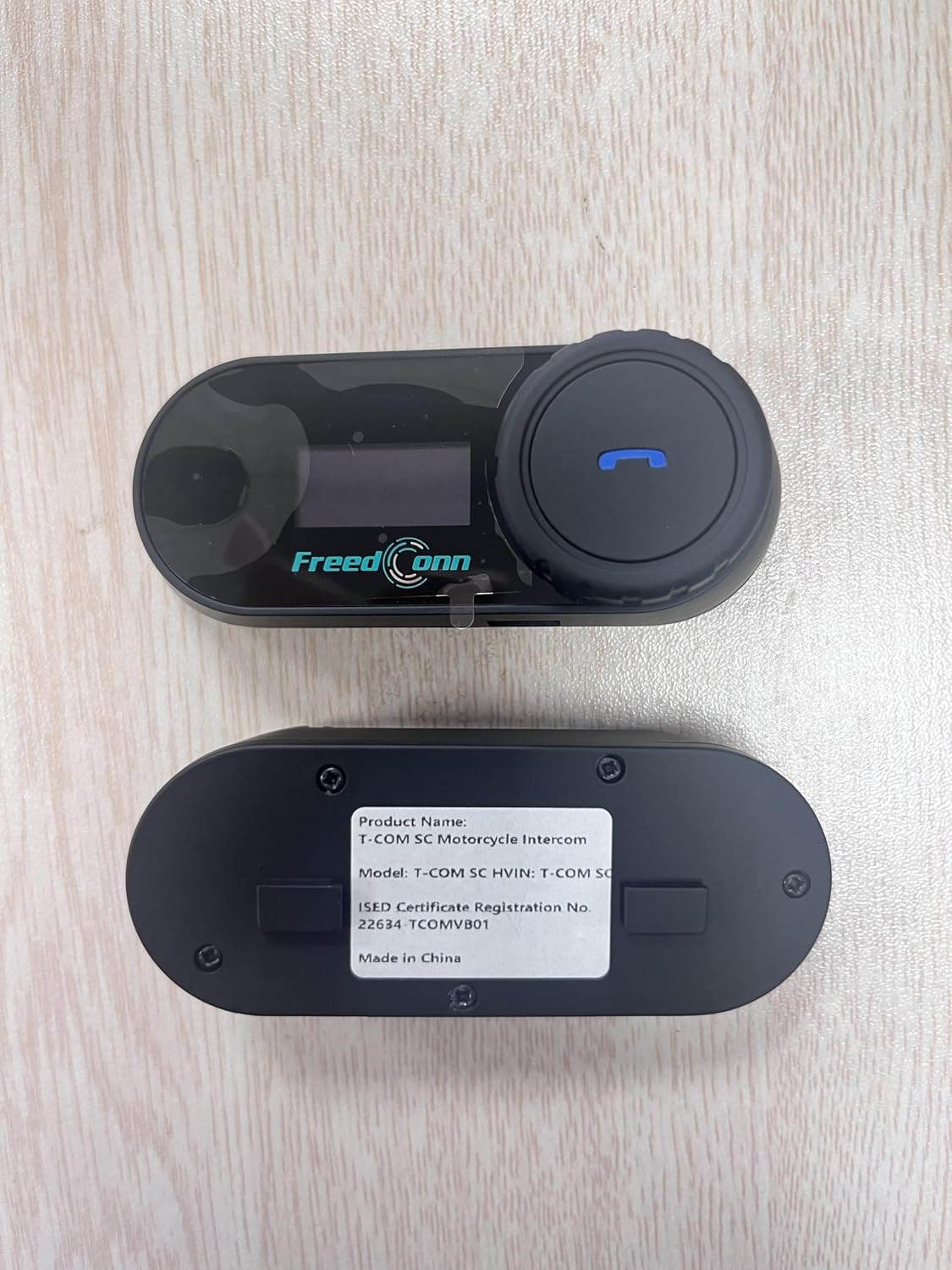 FreedConn Auriculares Bluetooth para motocicleta, interfono de 2 ví...
