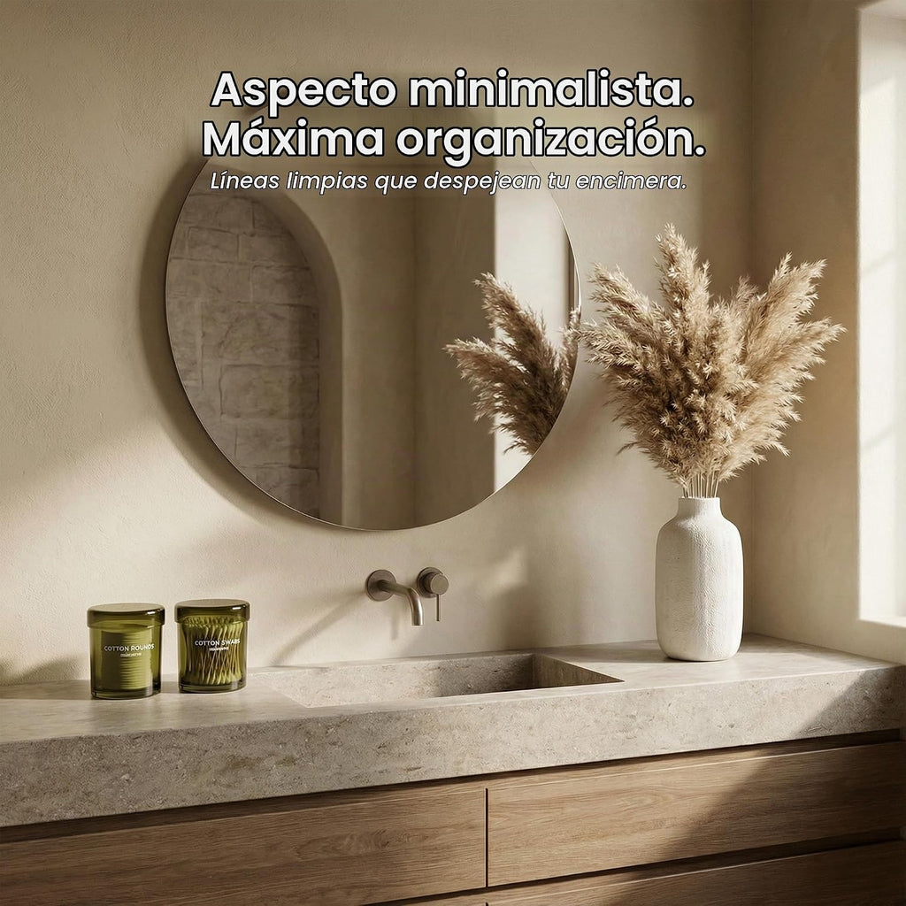 MaisoNovo Recipientes de vidrio para baño con tapas (hermético), so...