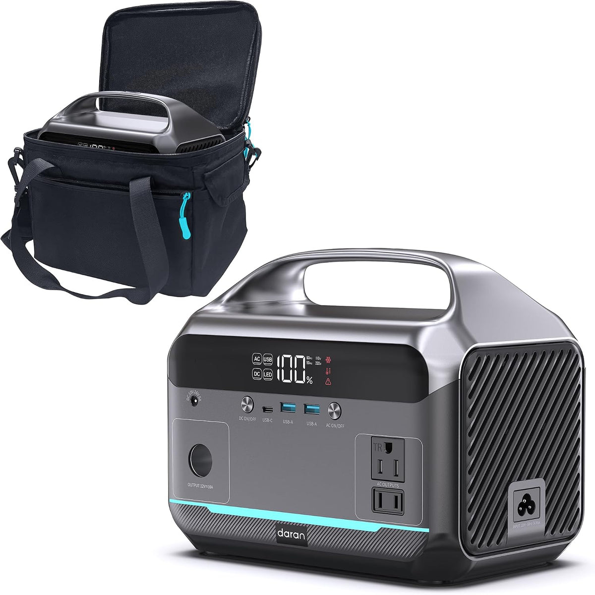 DARAN Estación de energía portátil de 350W 600W Surge, 288Wh con |...