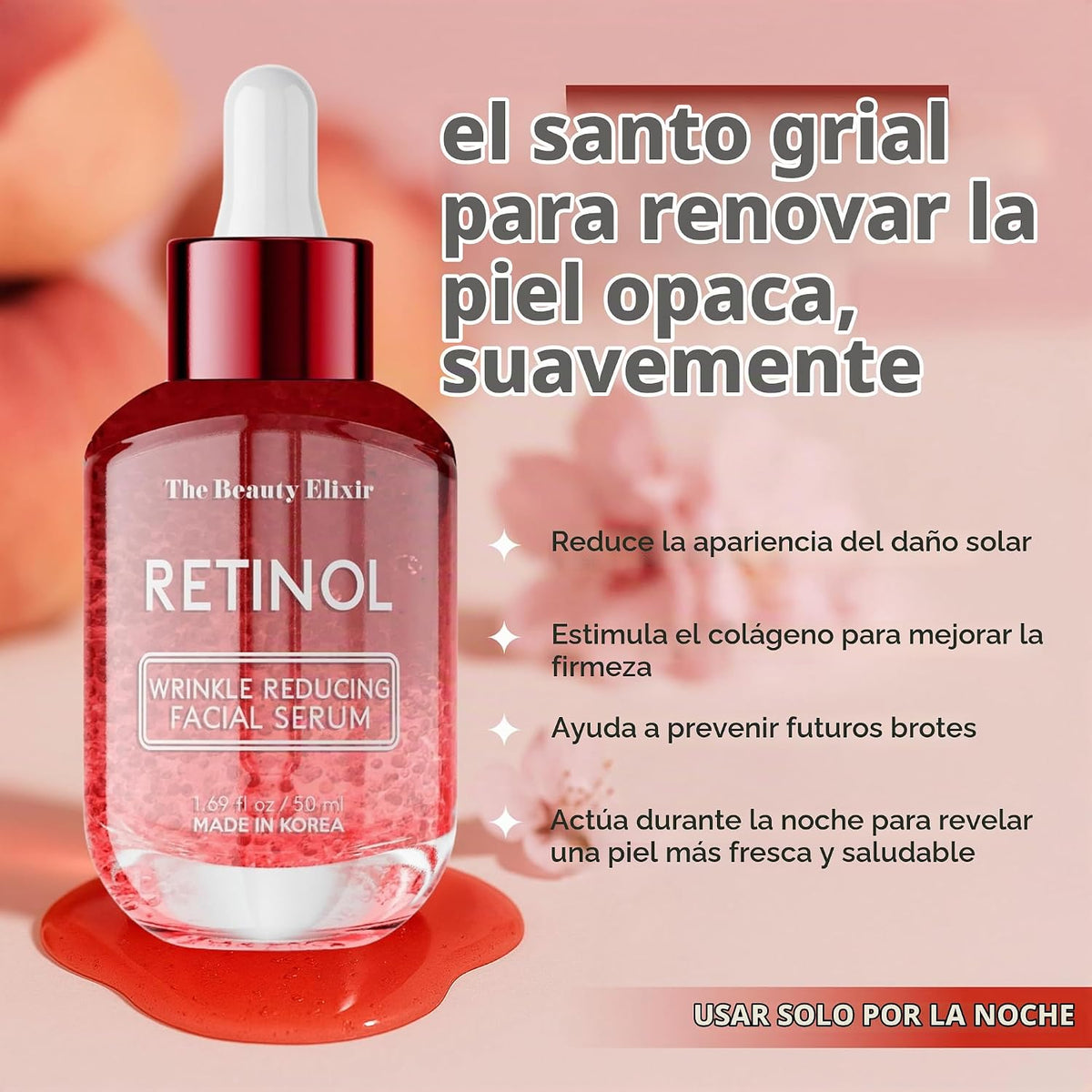 The Beauty Elixir Suero de retinol para la cara \u2013 Dermatológic...