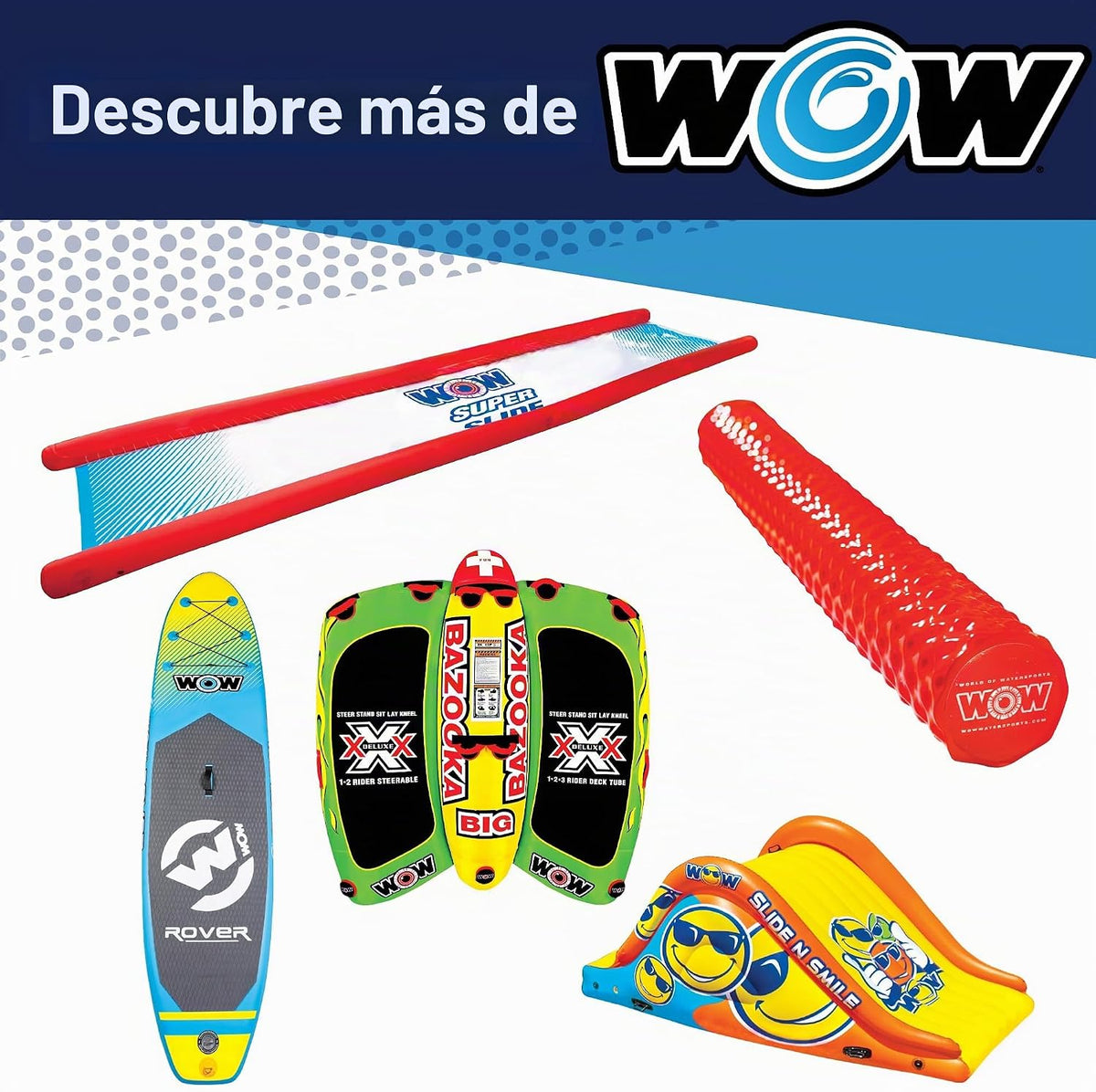 WOW Sports World of Watersports 19-5040, cuerda de remolque elástic...