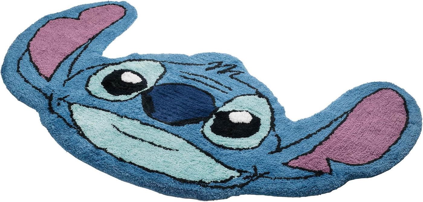 Jay Franco Alfombra de acento de felpa azul de Lilo y Stitch de Dis...
