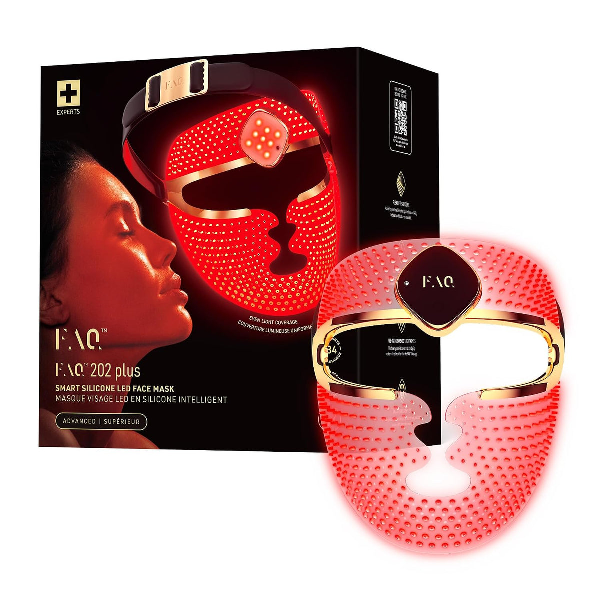FAQ 202 Plus Advanced 8-Color LED Mascarilla - Dispositivo para el...