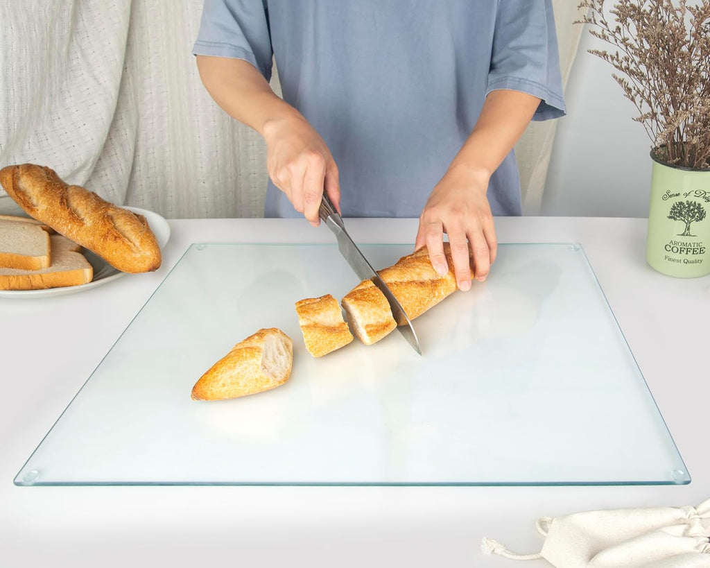 Tabla de cortar de vidrio Kitchenville de 20"x16": Protecto...