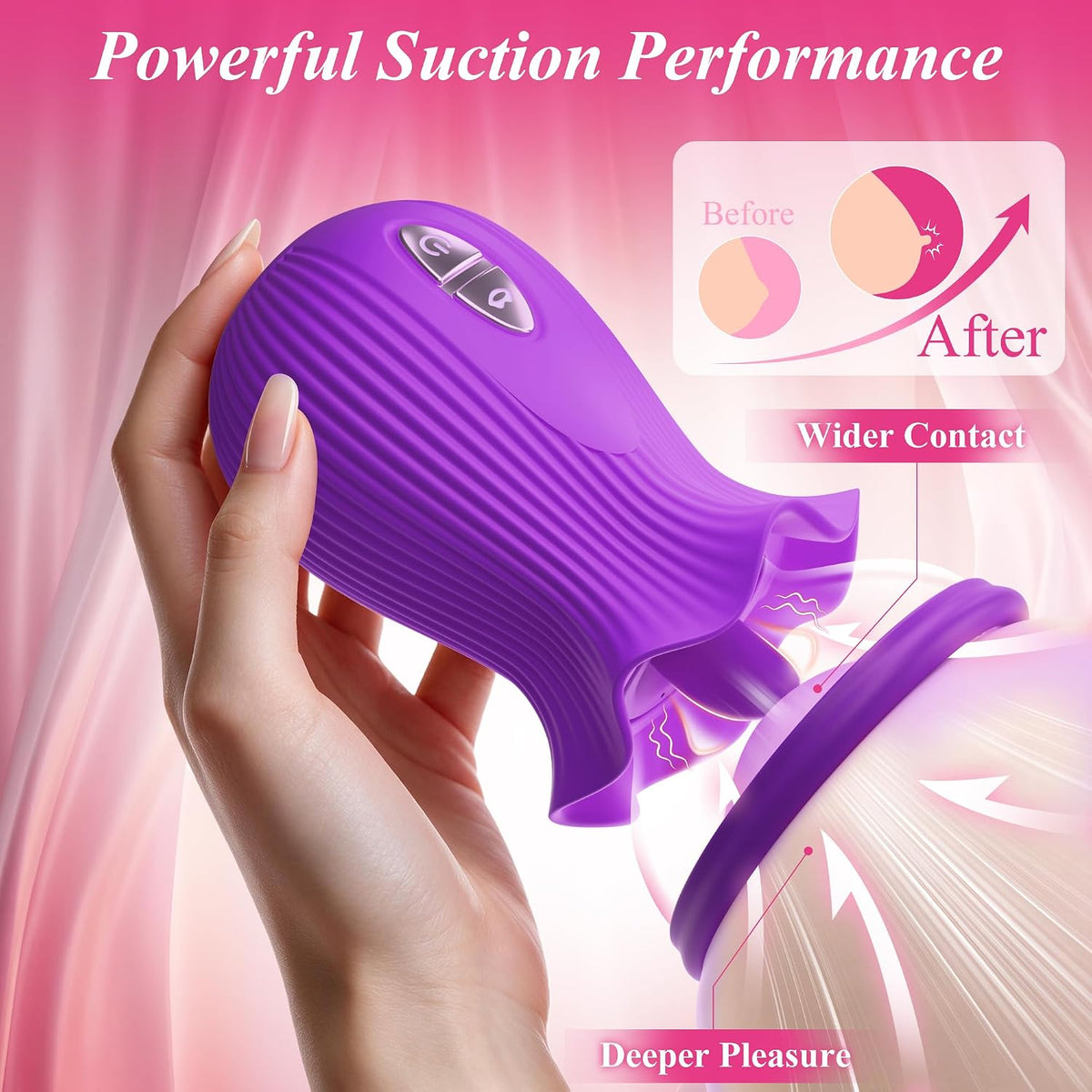 Juguete vibrador de rosa para mujer, juguetes sexuales AI Sync con...