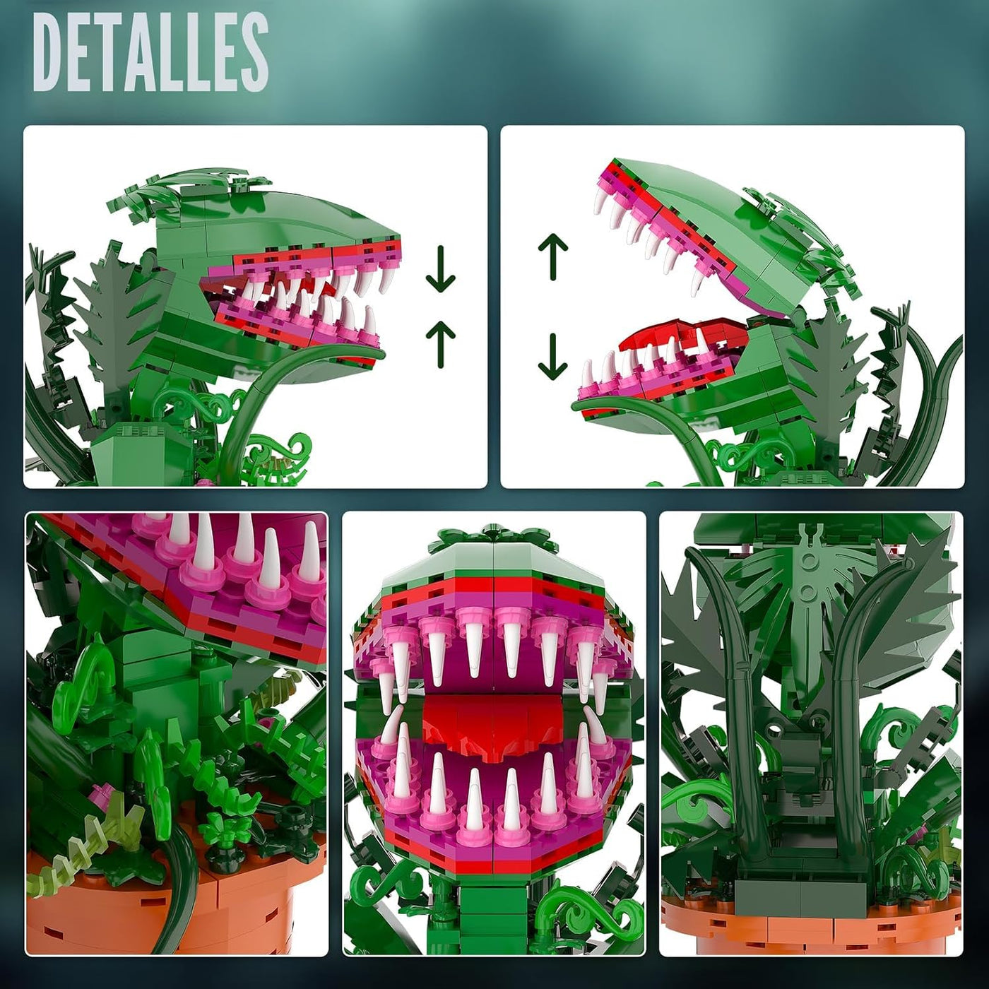Buildify Audrey II Flor Caníbal