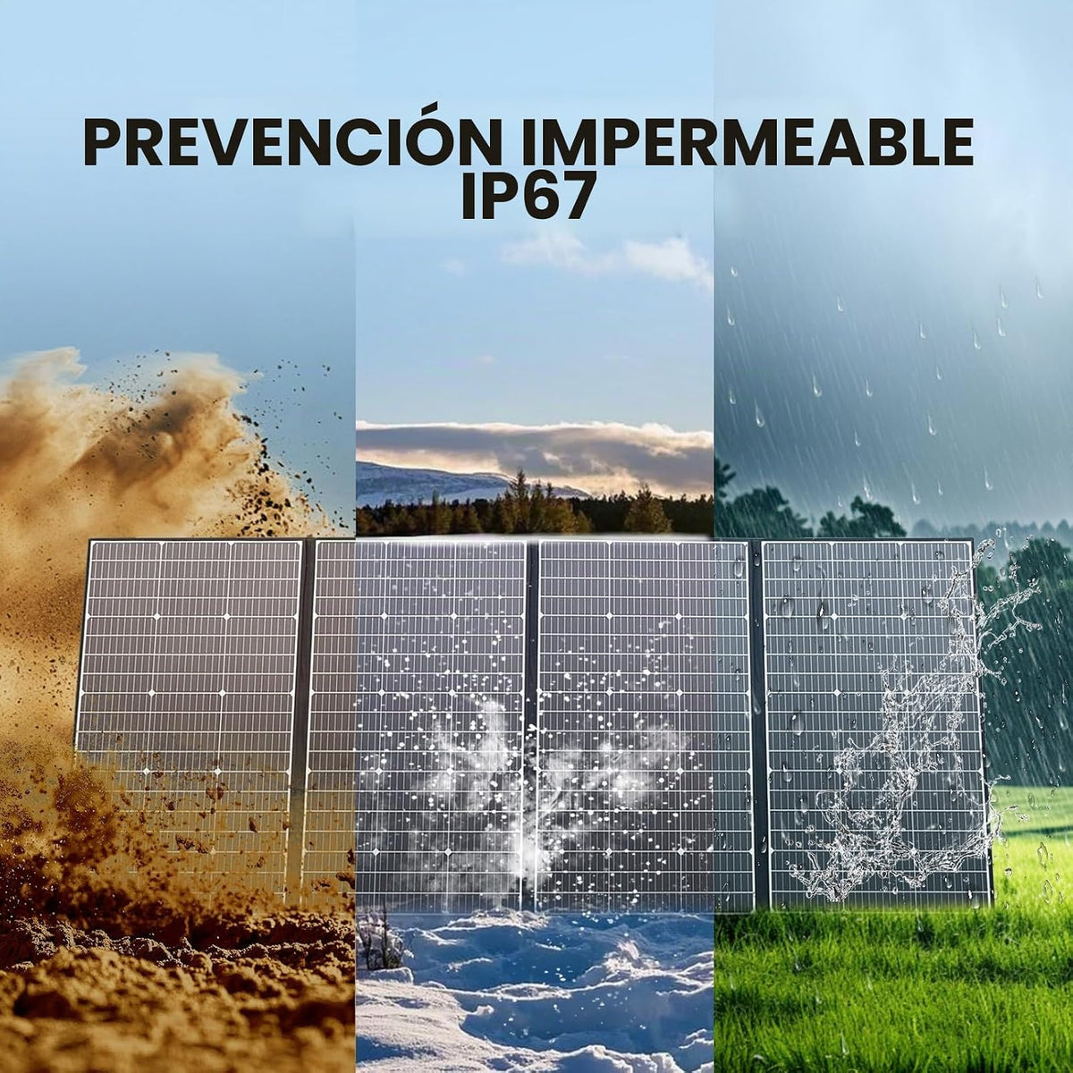 ALLPOWERS SP037 Panel solar portátil de 400 W con soporte ajustable...