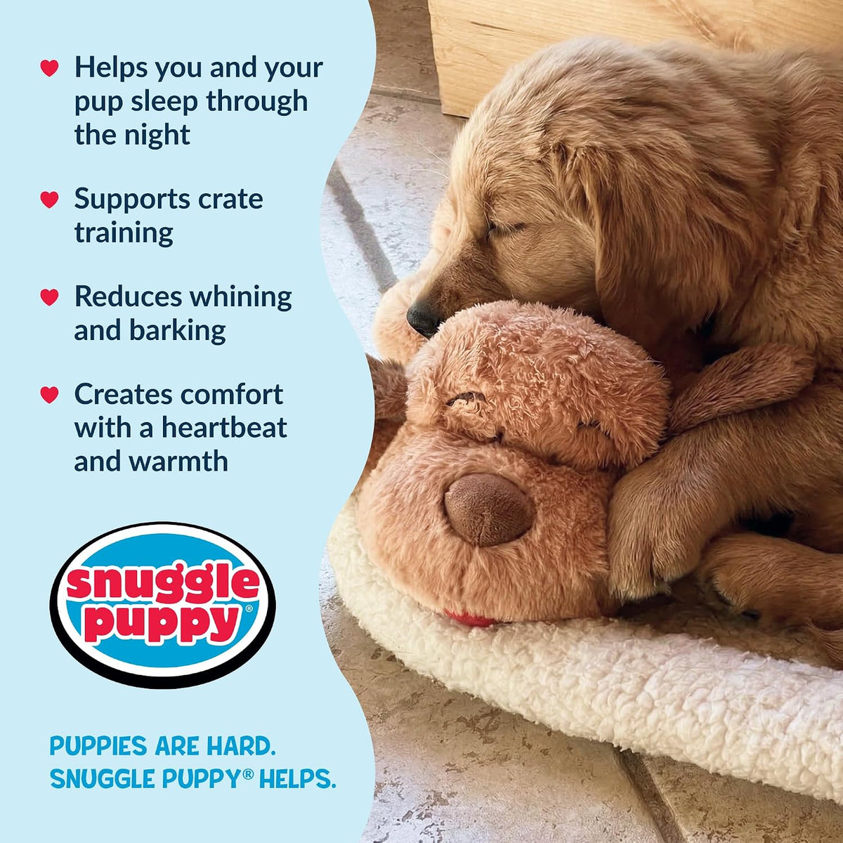Snuggle Puppy Juguete con Pulso para Cachorros