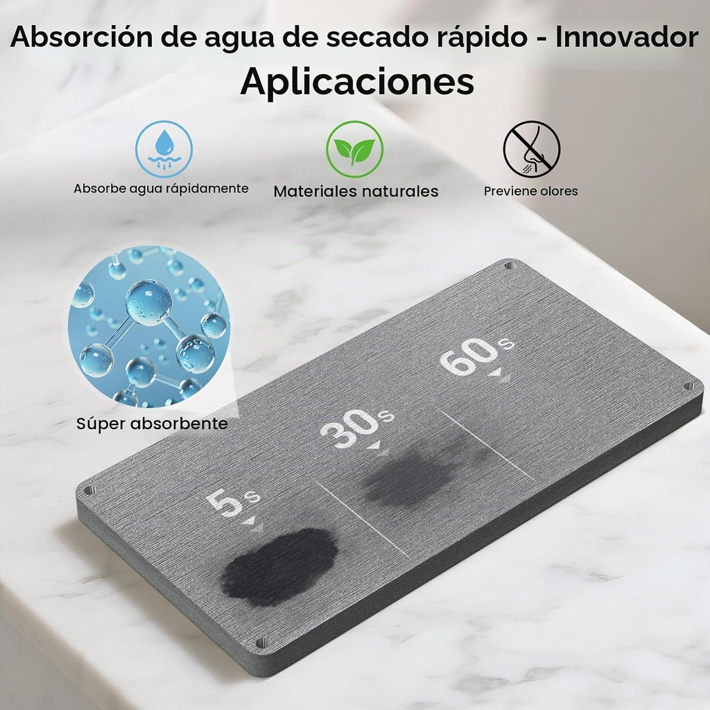 Portacepillos de dientes con alfombrilla de secado rápido\u2014Sopo...